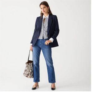 J. Crew Slim Boyfriend Straight Leg Jean Greasley Wash. Sz. 27